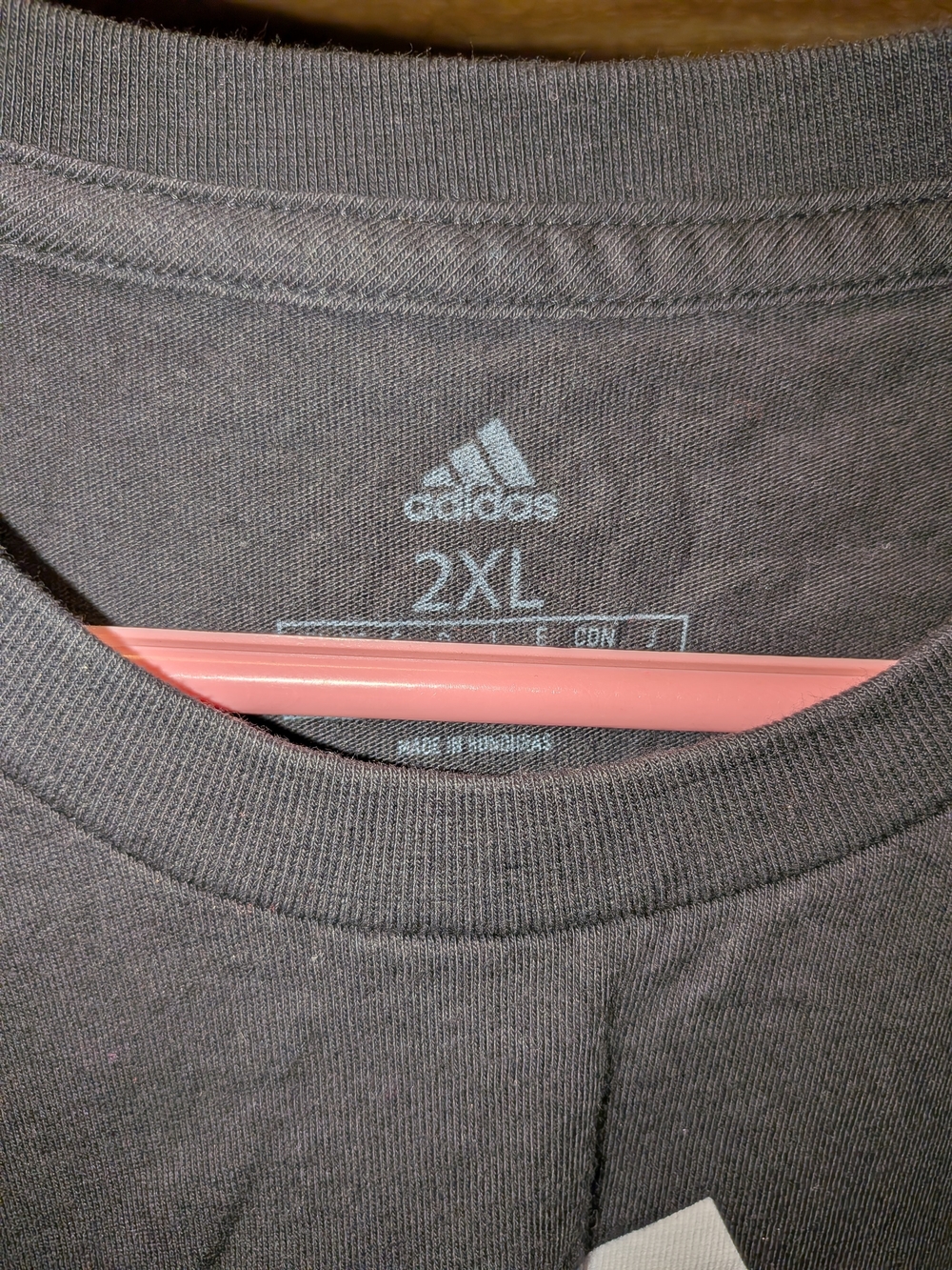 Adidas Black Short Sleeve Tee with White Logo Size 2X - Picture 2 of 3
